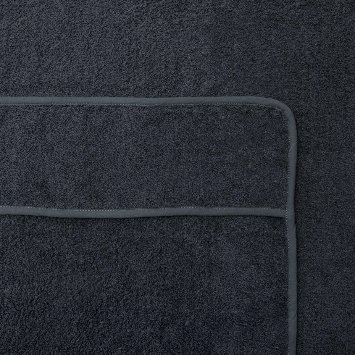 HANDTUCH Marbella 200/70cm Anthrazit - Anthrazit, Naturmaterialen/Textil (70/200cm) - Beautissu 