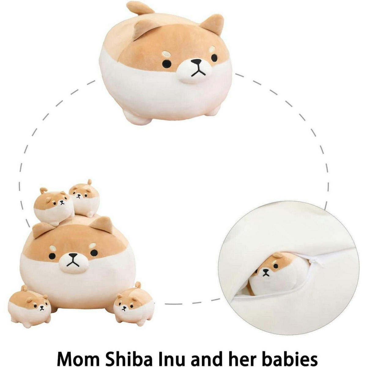 STOFFTIER Shiba Inu 5-teiliges Set - Multicolor, Textil (30.5/40.6cm)