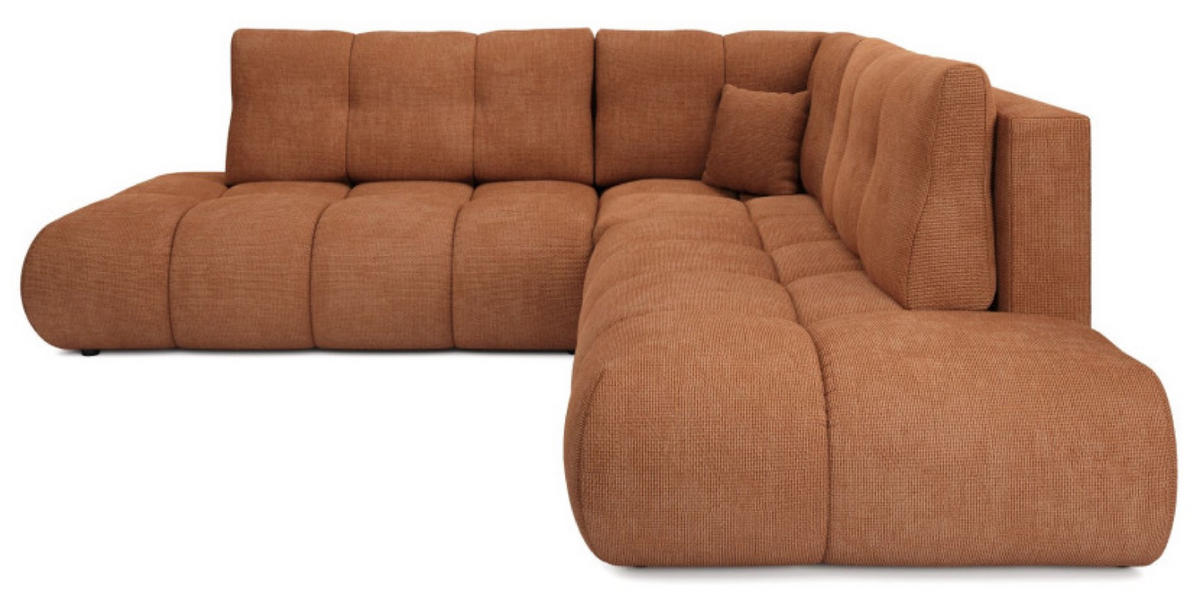 ECKSOFA Ceglasty SOHI Flow 09 Ausziehbar Mit Schlaffunktion - Orange, Textil (266.5/266.5cm) - Sepro Meble
