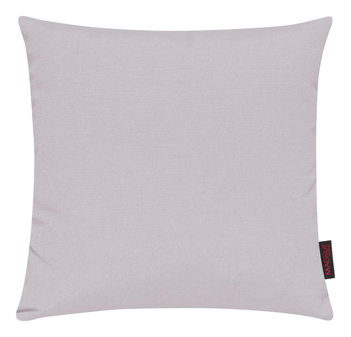 KISSENHÜLLE 2er Set Fino uni 40/40 cm - Hellgrau, Textil (40/40cm) - Magma Heimtexx