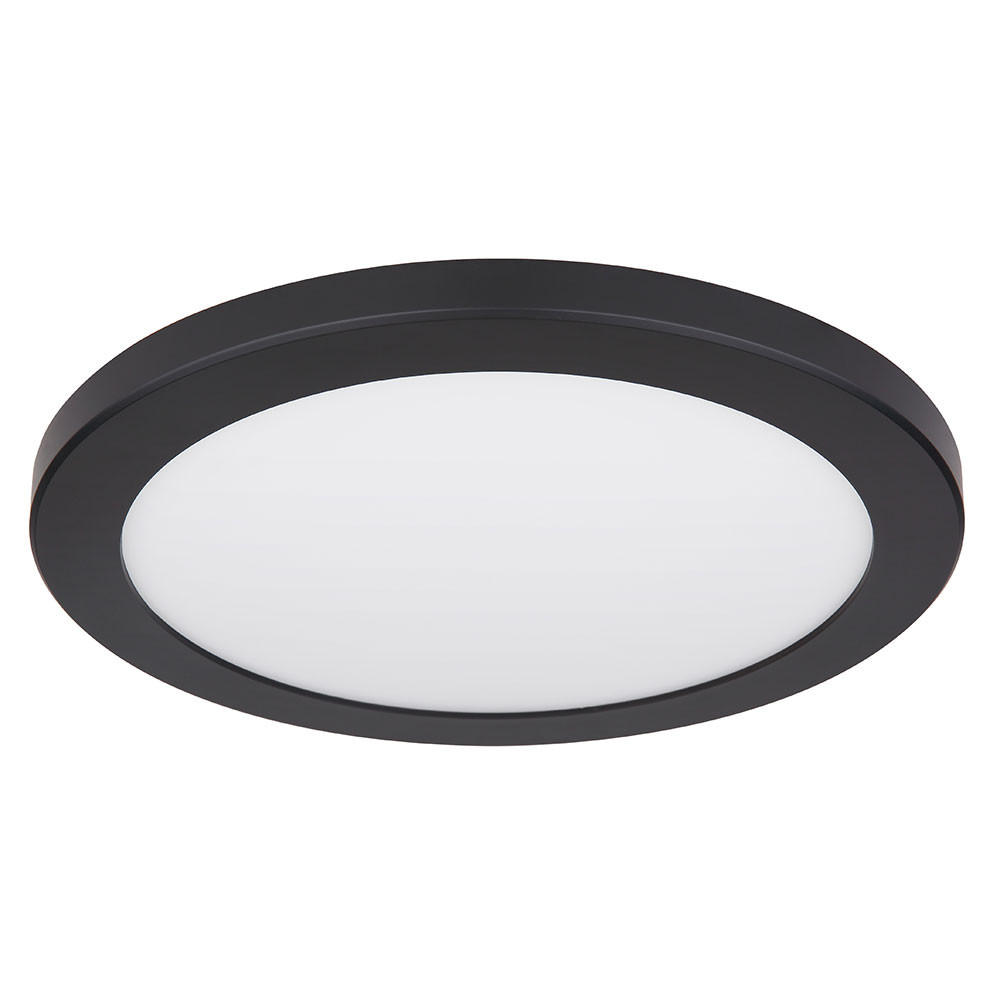 LED DECKENLEUCHTE Kunststoff Schwarz - Schwarz, Kunststoff (29.8/29.8/1.8cm) - Globo Lighting