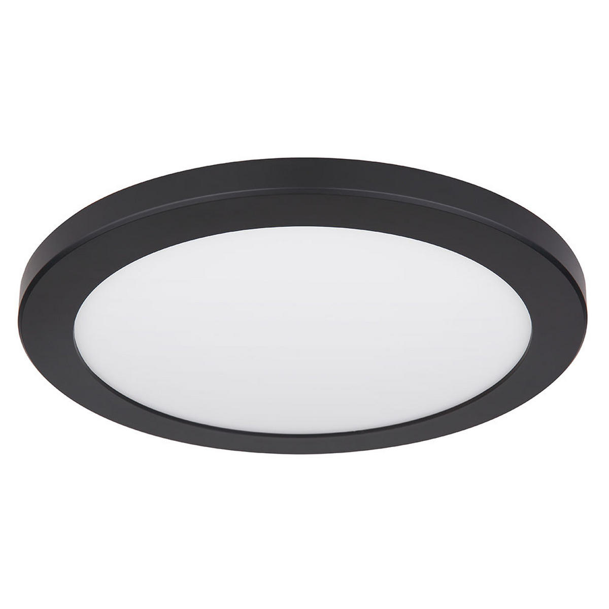LED DECKENLEUCHTE Kunststoff Schwarz - Schwarz, Kunststoff (29.8/29.8/1.8cm) - Globo Lighting