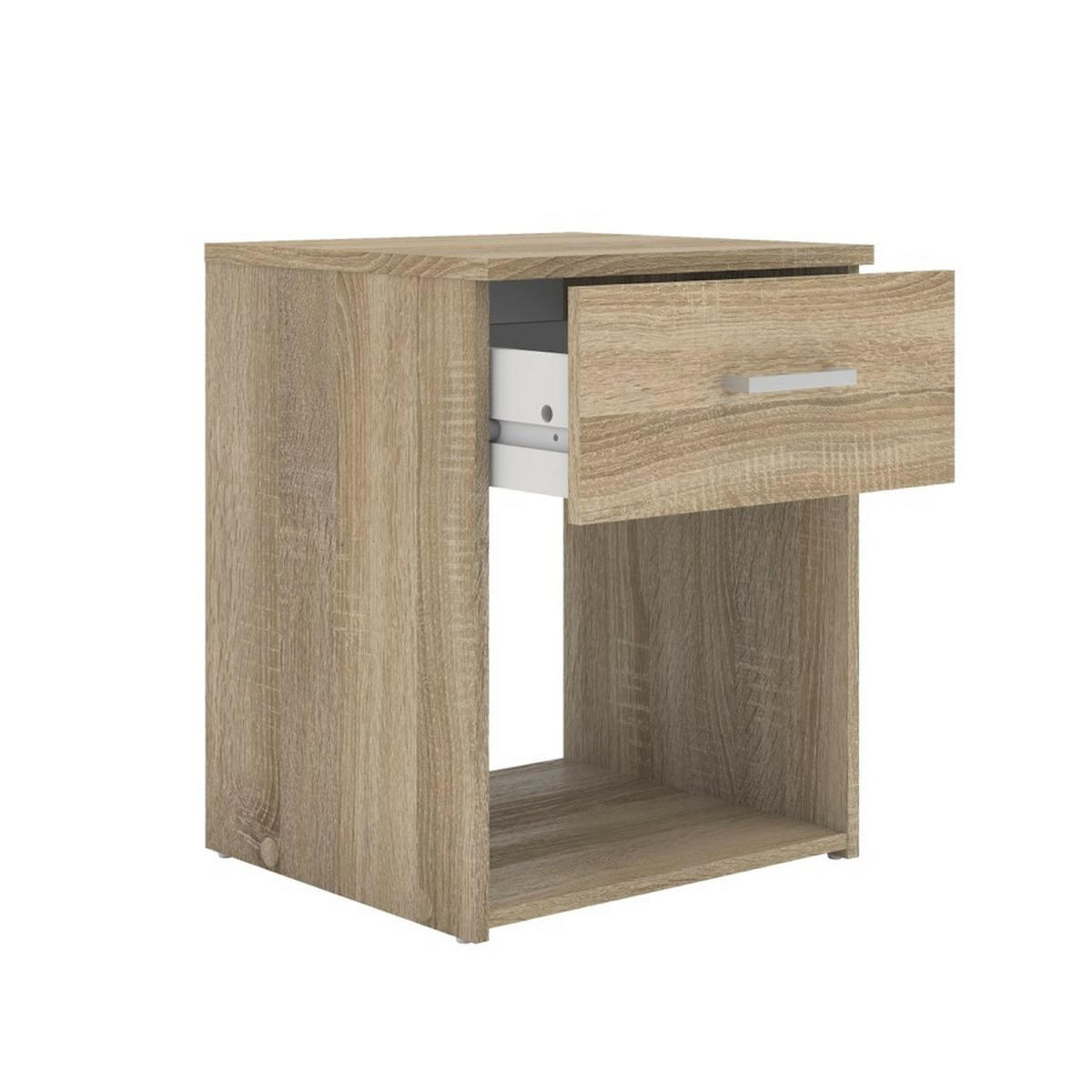 NACHTSCHRANK Eiche Dekor - Eichefarben, Holzwerkstoff (38/48/36cm) - ebuy24
