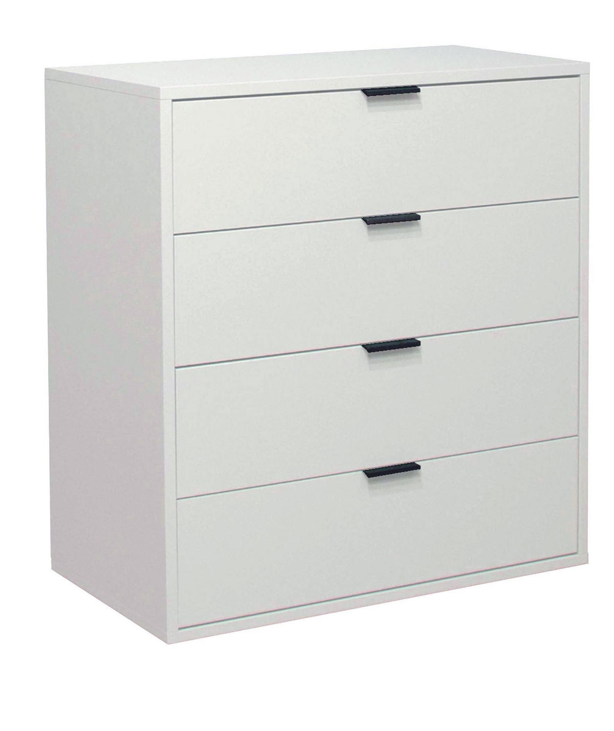 KOMMODE Erna 81x45x87 Kreidegrau matt Lack - Hellgrau, Holzwerkstoff (81/87/45cm) - 58aufmkessel