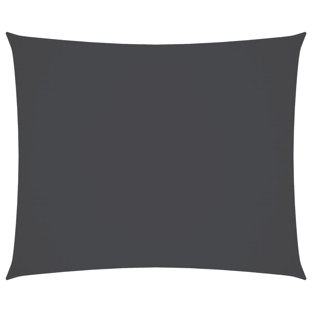 SONNENSEGEL Oxford-Gewebe Rechteckig 3,5x4,5 m Anthrazit - Anthrazit, Textil (450/350cm) - furnicato
