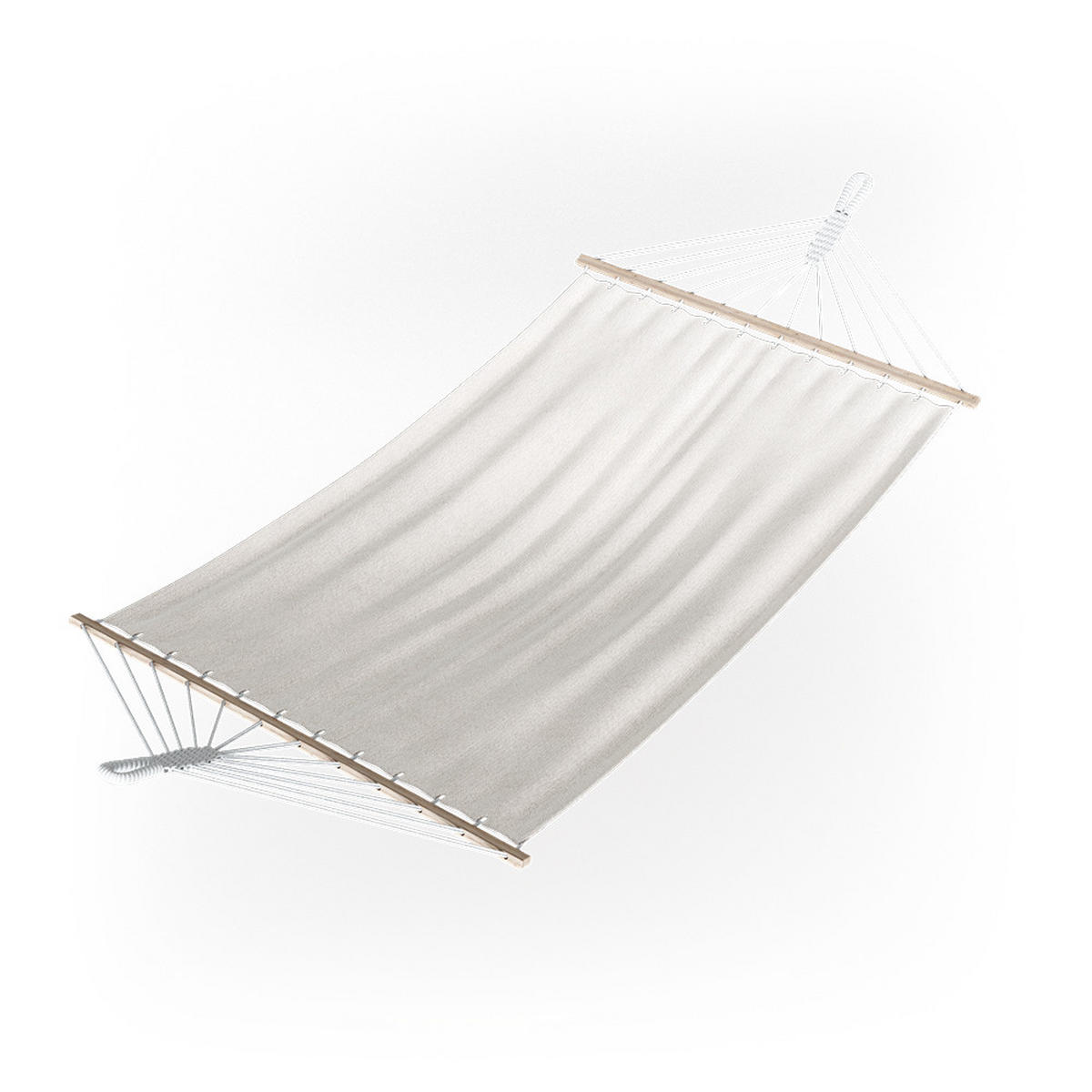 HÄNGEMATTE Weiß 190 x 120 cm - Weiß, Naturmaterialien (190/190/120cm) - OK-Living
