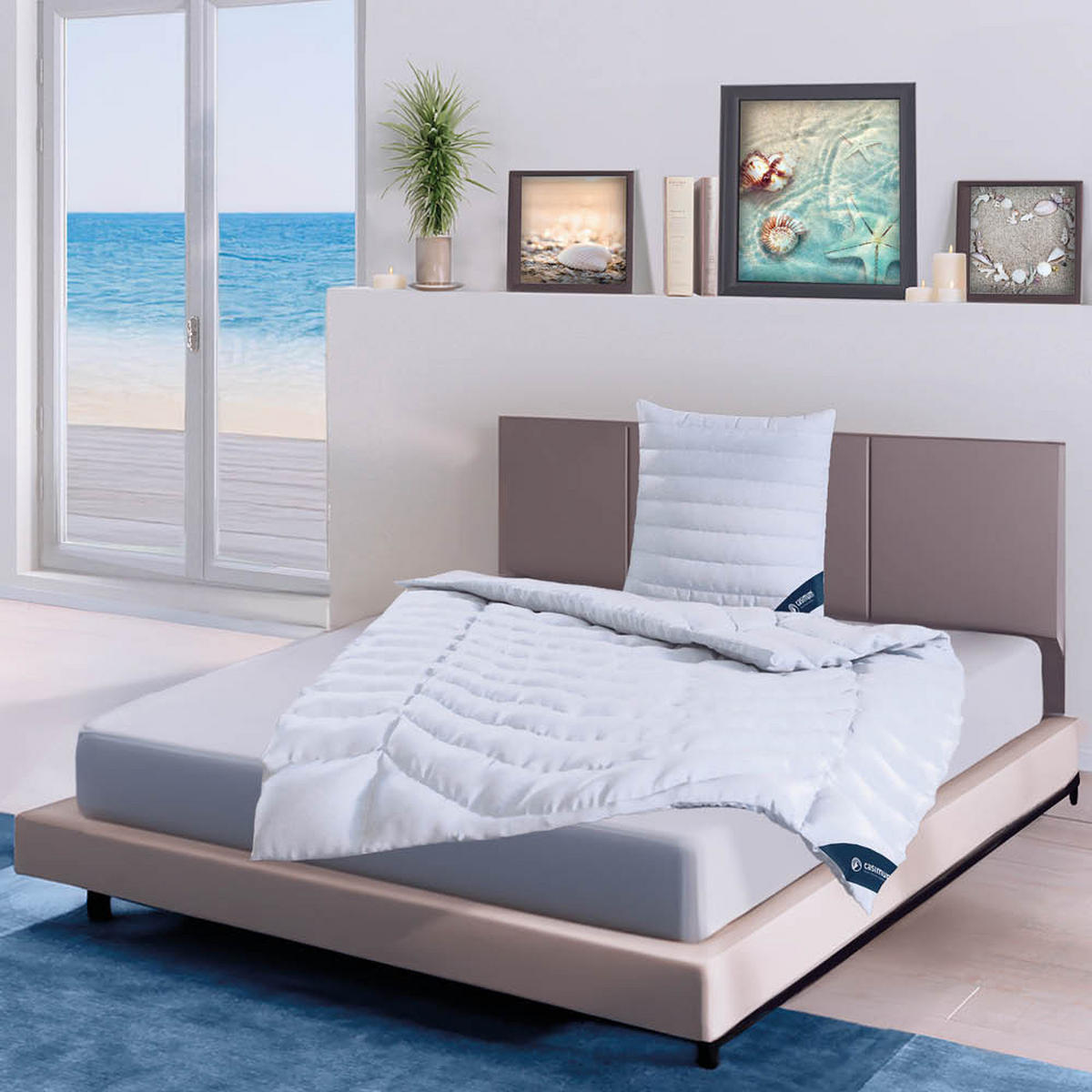 BETTDECKE 135x200 Extra Leicht, COMFORT Sommerdecke waschbar, allergikerfreundlich - Weiß, Textil (135/200cm) - casimum