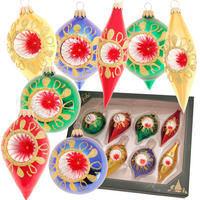 CHRISTBAUMKUGELN Reflexsortiment Mehrfarbig 7cm (Glas / 8 Stk.) - Multicolor, Glas (7/7/7cm) - Krebs Glas Lauscha
