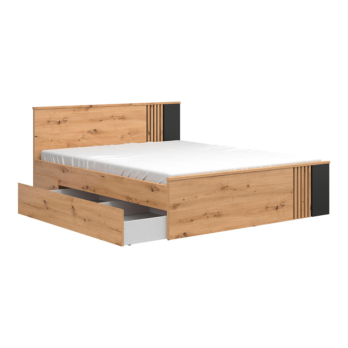 POSTEL 160/200 Ezra Dřevo - hnědá, kompozitní dřevo (160/200cm) - Petits-meubles