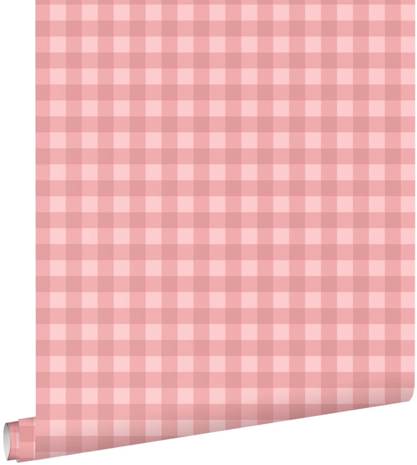 TAPETE Karomuster 50 x 900 cm - Pink, Papier (50/900cm) - ESTAhome