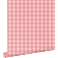 TAPETE Karomuster 50 x 900 cm - Pink, Papier (50/900cm) - ESTAhome