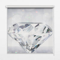 VNÚTORNÁ roleta - okenná roleta - roleta - 100x100 cm - Diamanty - biela, plast (100/100/0.5cm) - TULUP