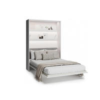 SCHRANKBETT BED CONCEPT BC-36 - Weiß/Grau, Holzwerkstoff (140/200cm)