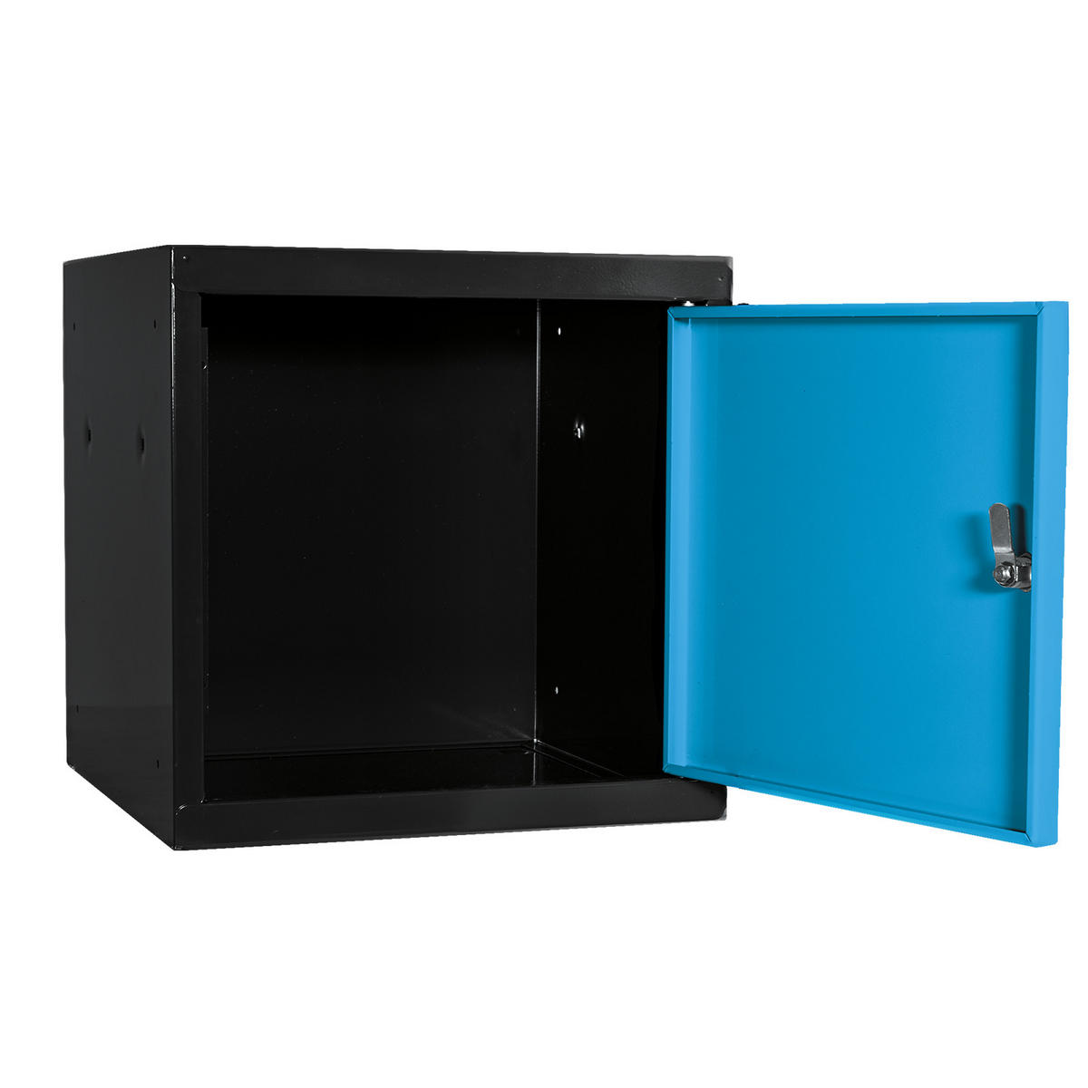 SCHLIESSFACHWÜRFEL 2x Blocky mit Drehriegelschloss für Vorhängeschloss 40x40x40cm Anthrazit/Lichtblau - Blau/Anthrazit, Metall (40/40/40cm) - PROREGAL