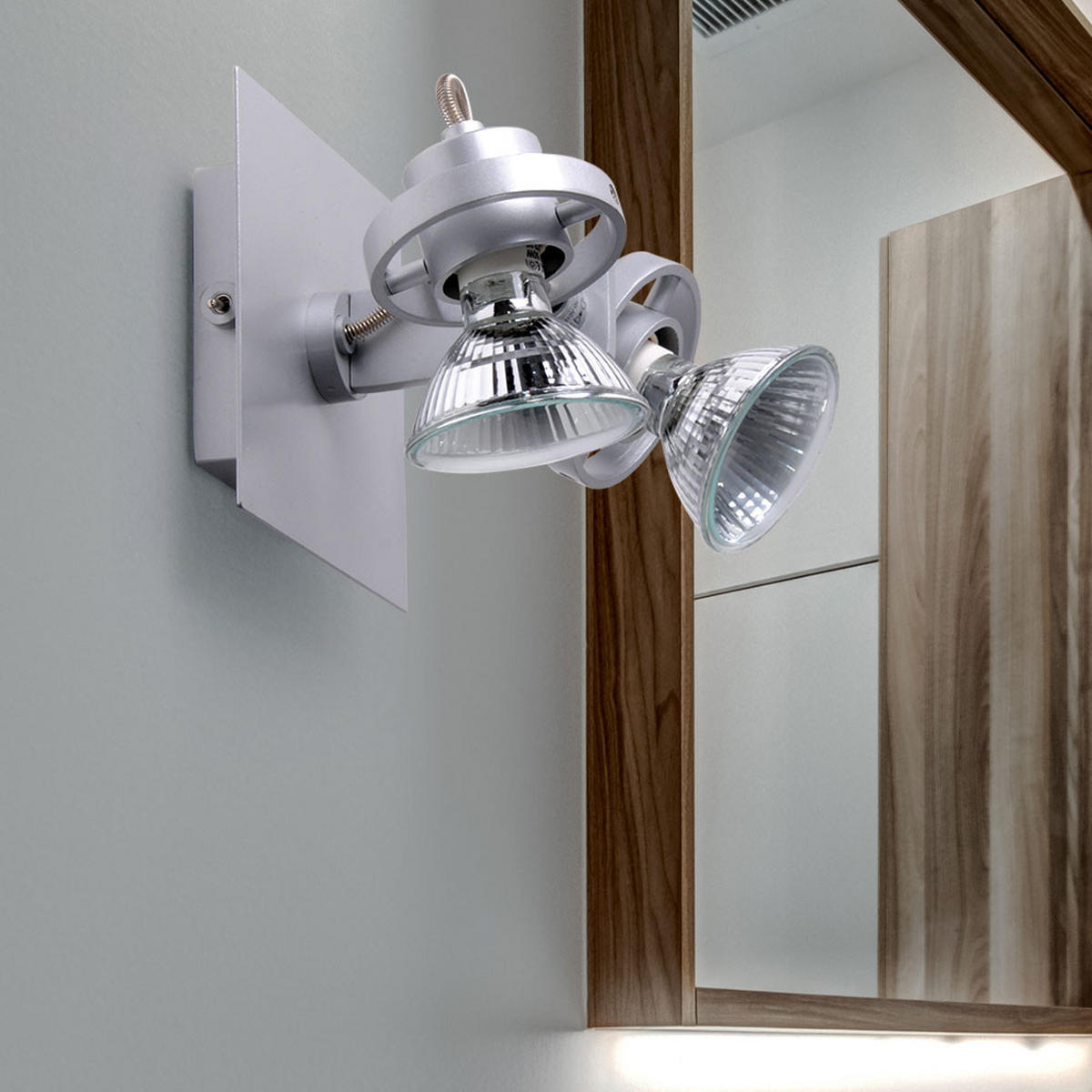 LED WANDLEUCHTE IMOLA Silber Metall - Silberfarben, Metall (12/12/14.5cm) - Brilliant