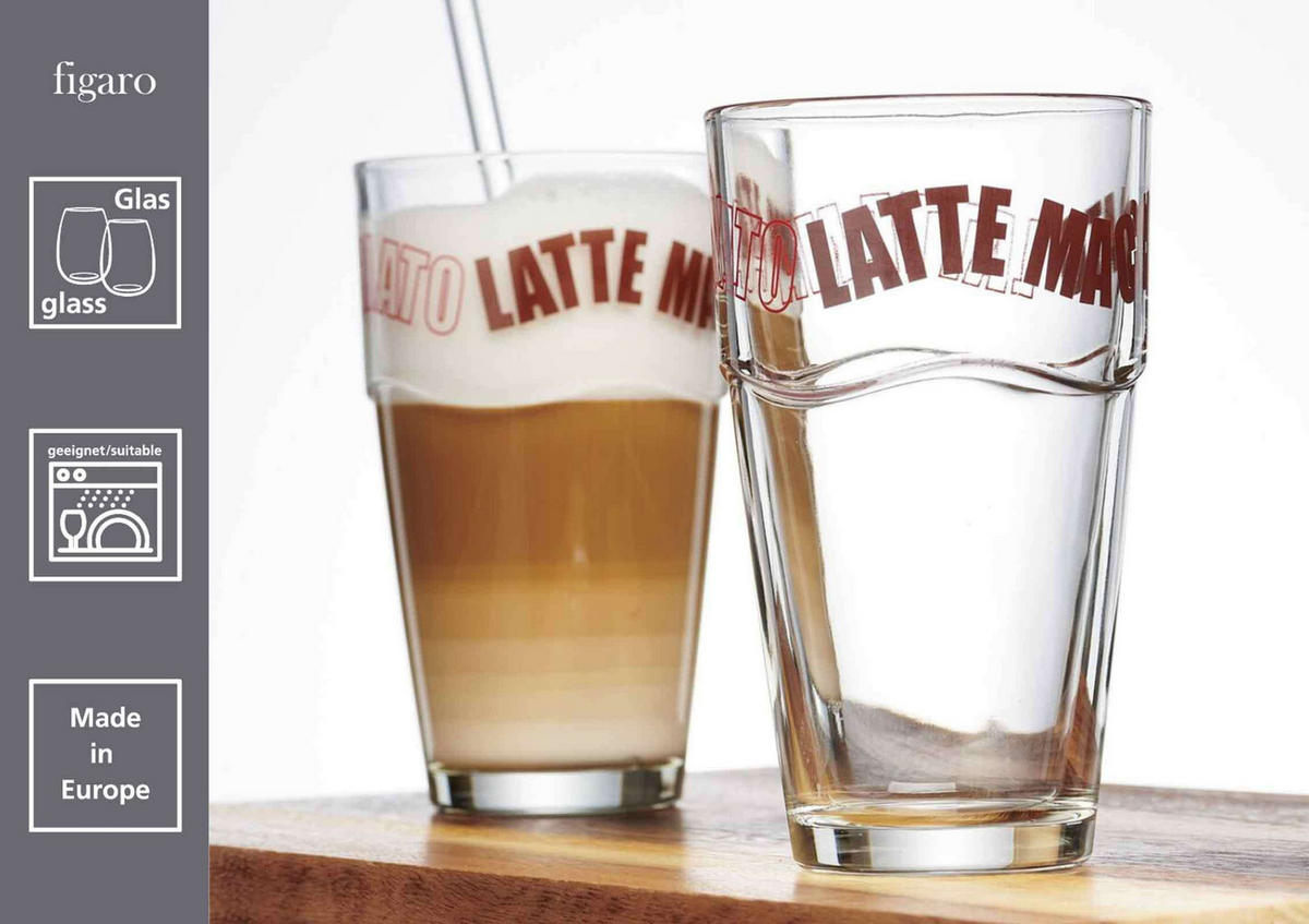 LATTE MACCHIATO GLÄSER Figaro transparent 320 ml 6er Set - Transparent, Glas (0.32L) - Ritzenhoff Breker