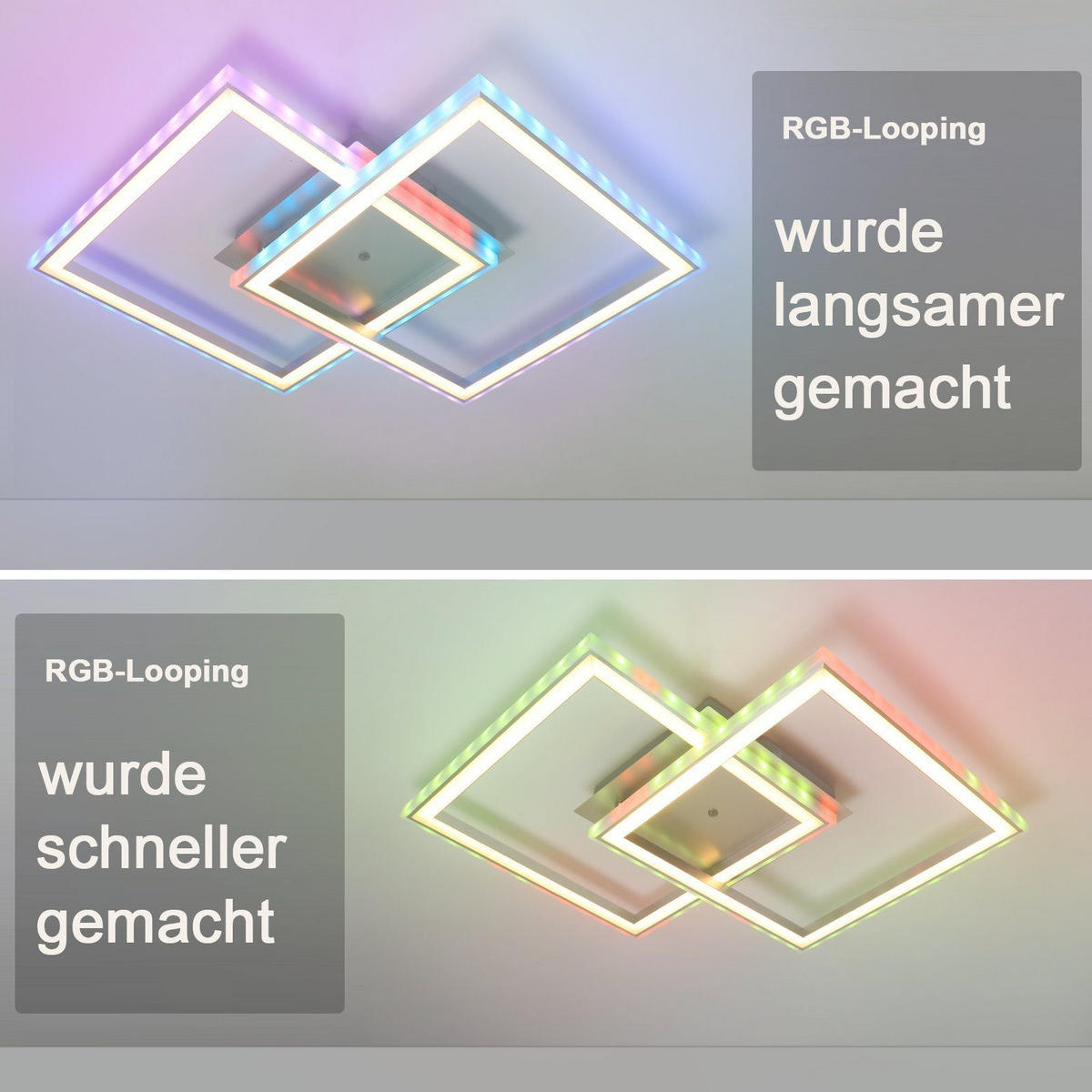LED-DECKENLEUCHTE Maximilian 45/45/7 cm - Weiß, Metall (45/45/7cm) - Nettlife