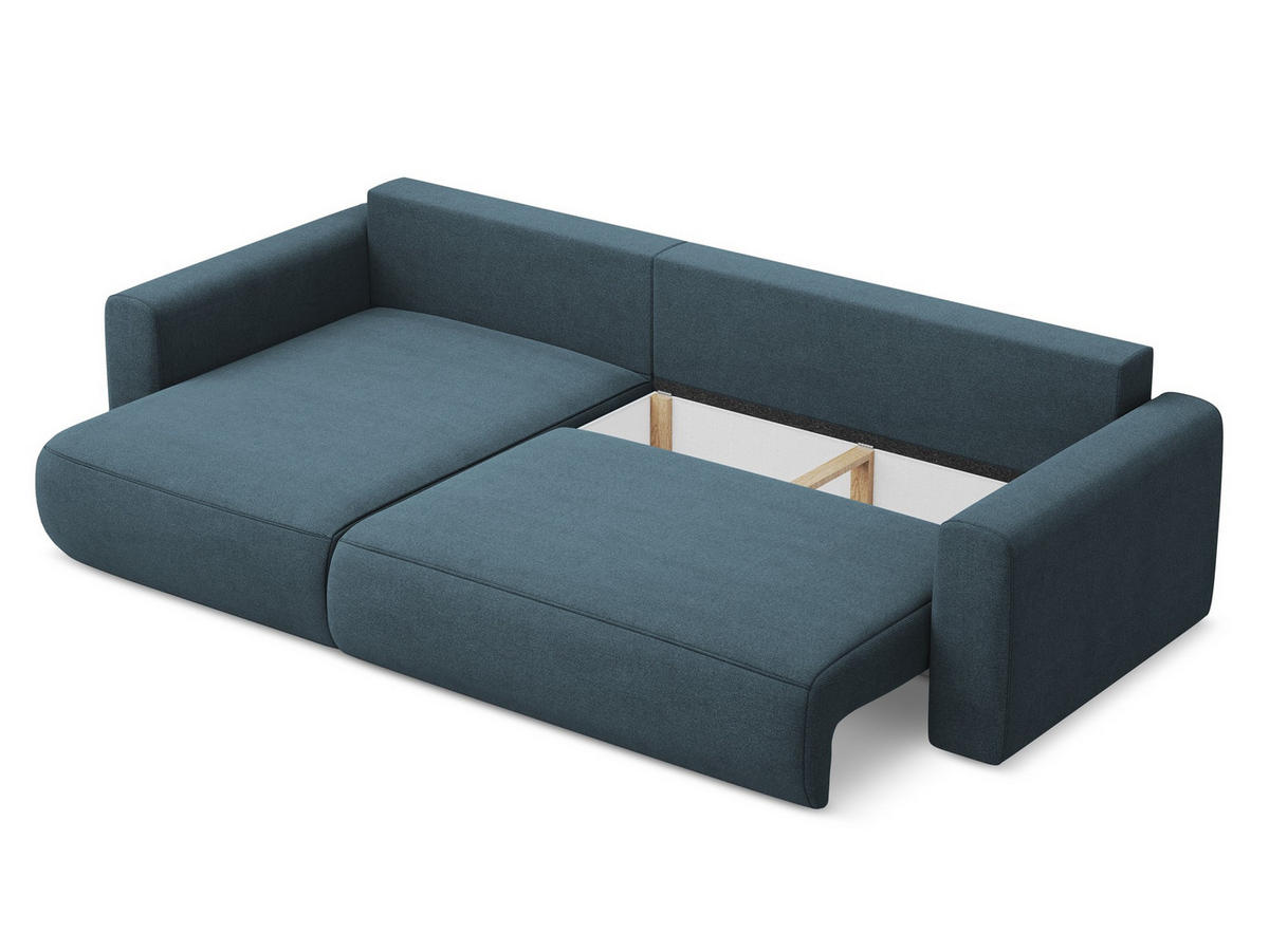 ECKSOFA Chenille Stoff Grau - Hellgrau/Schwarz, Kunststoff/Textil (318/318cm) - Makamii