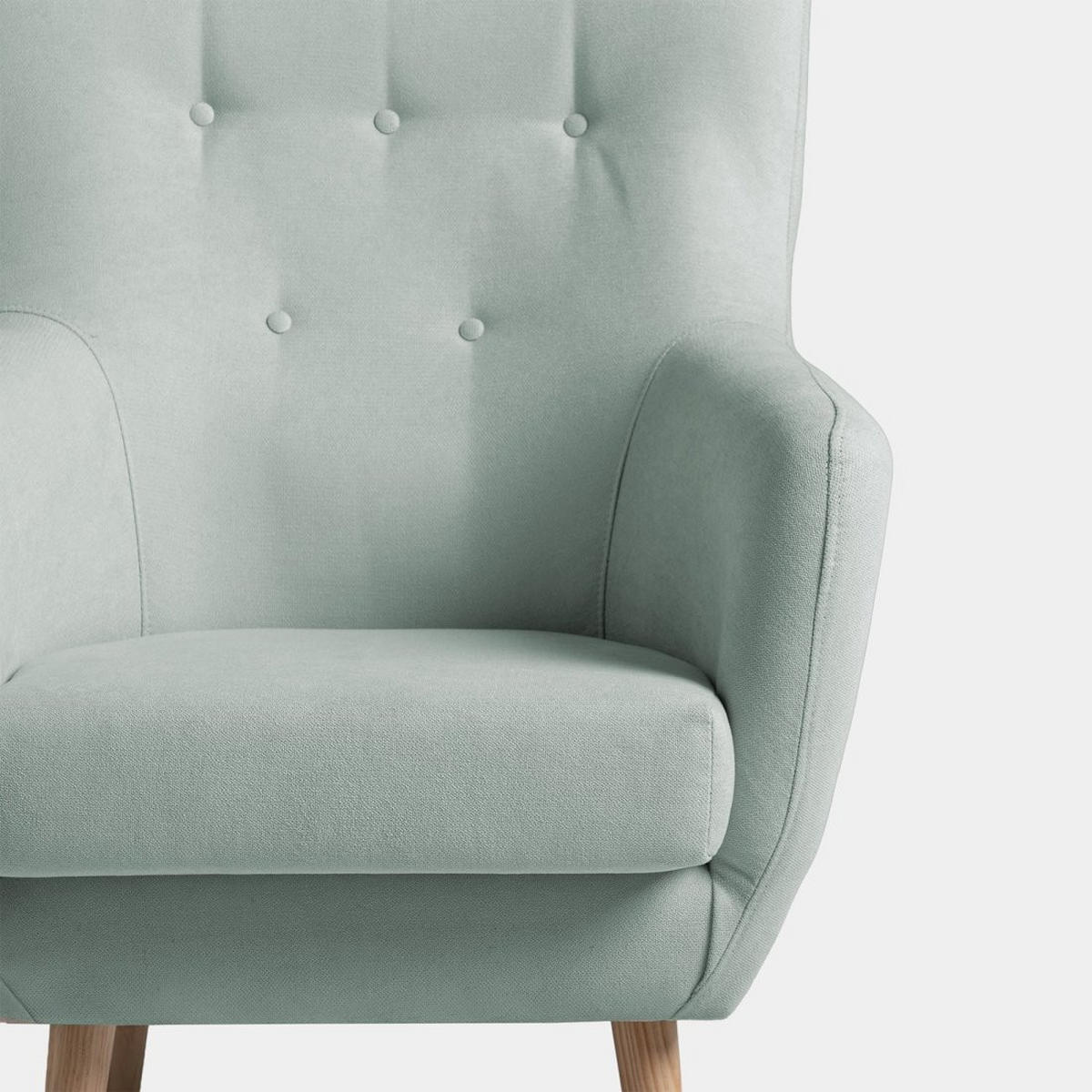 LESESESSEL Astrid Grün 73 cm x 100 cm - Grün, Textil (73/100/83cm) - Klast Home