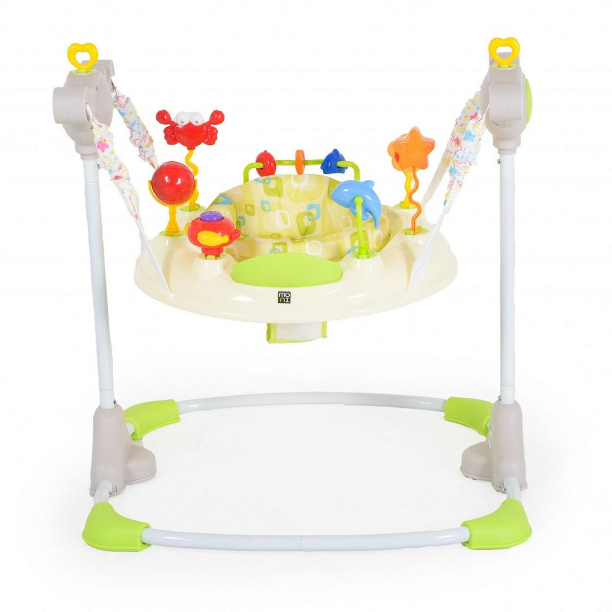 LAUFLERNHILFE Vista beige/gelb mit Spielcenter, Musik, Licht, MP3-Anschluss, Höhe einstellbar - Beige, Kunststoff (60/92/72cm) - Moni