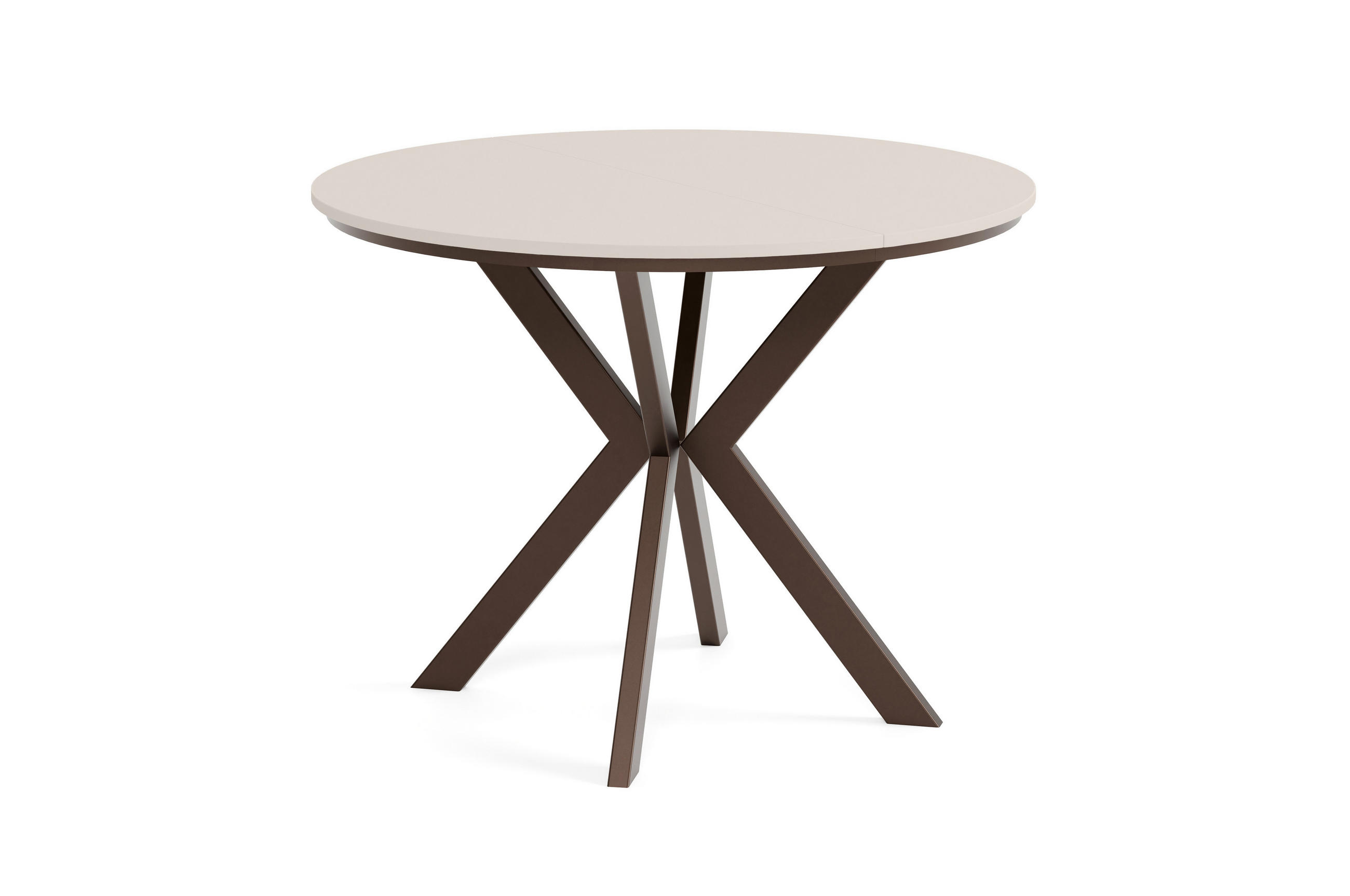 Meblini Esstisch Kaschmir, Braun 100x76x100 cm