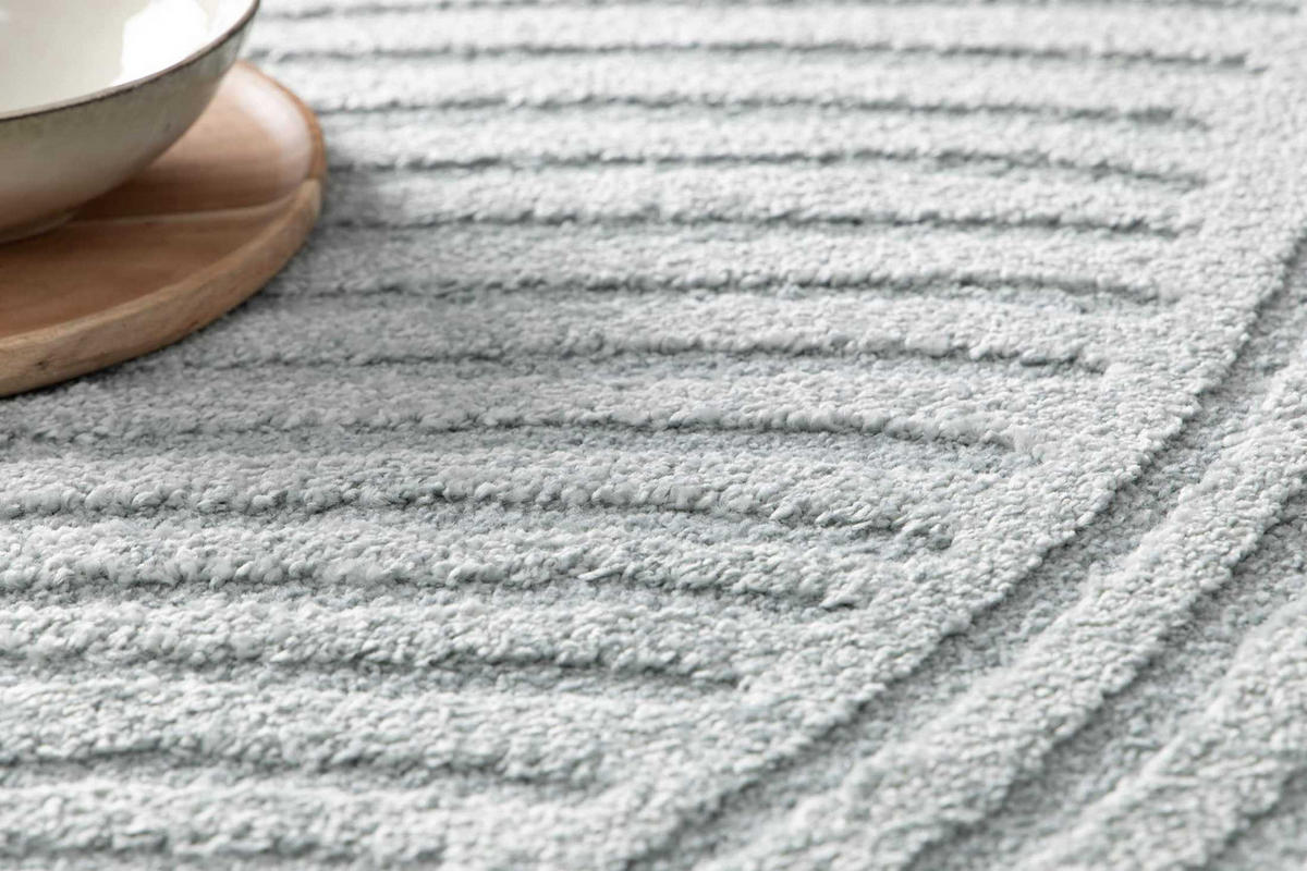 TEPPICH sehr weich mit Relief-Effekt blau - Blau, Textil (200/290cm) - AFK Living