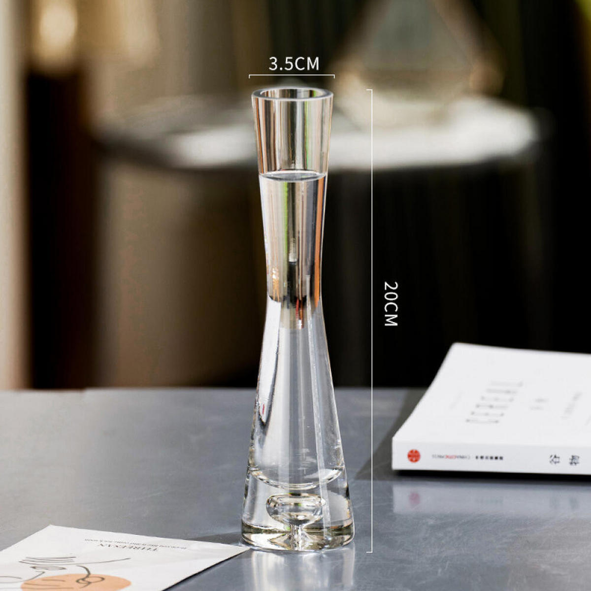 VASE 20 cm Transparentes Glas - Transparent, Glas (20cm) - LIBRATON