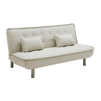 SCHLAFSOFA Klappsofa - Stoff - Beige - MISHAN - Beige, Textil (190/89/96cm) - Vente-Unique