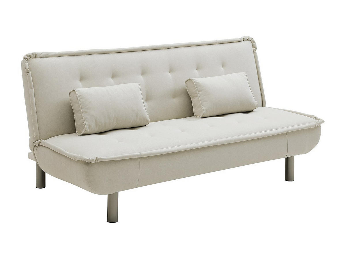 SCHLAFSOFA Klappsofa - Stoff - Beige - MISHAN - Beige, Textil (190/89/96cm) - Vente-Unique