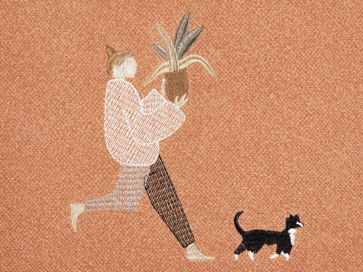 DEKOKISSEN 2er-Set Orange 45/45 cm Marigold - Orange, Textil (45/45cm) - Beliani