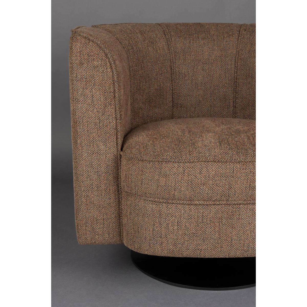 SESSEL Flower Drehbar Braun - Braun, Textil (86/76/74cm) - Dutchbone
