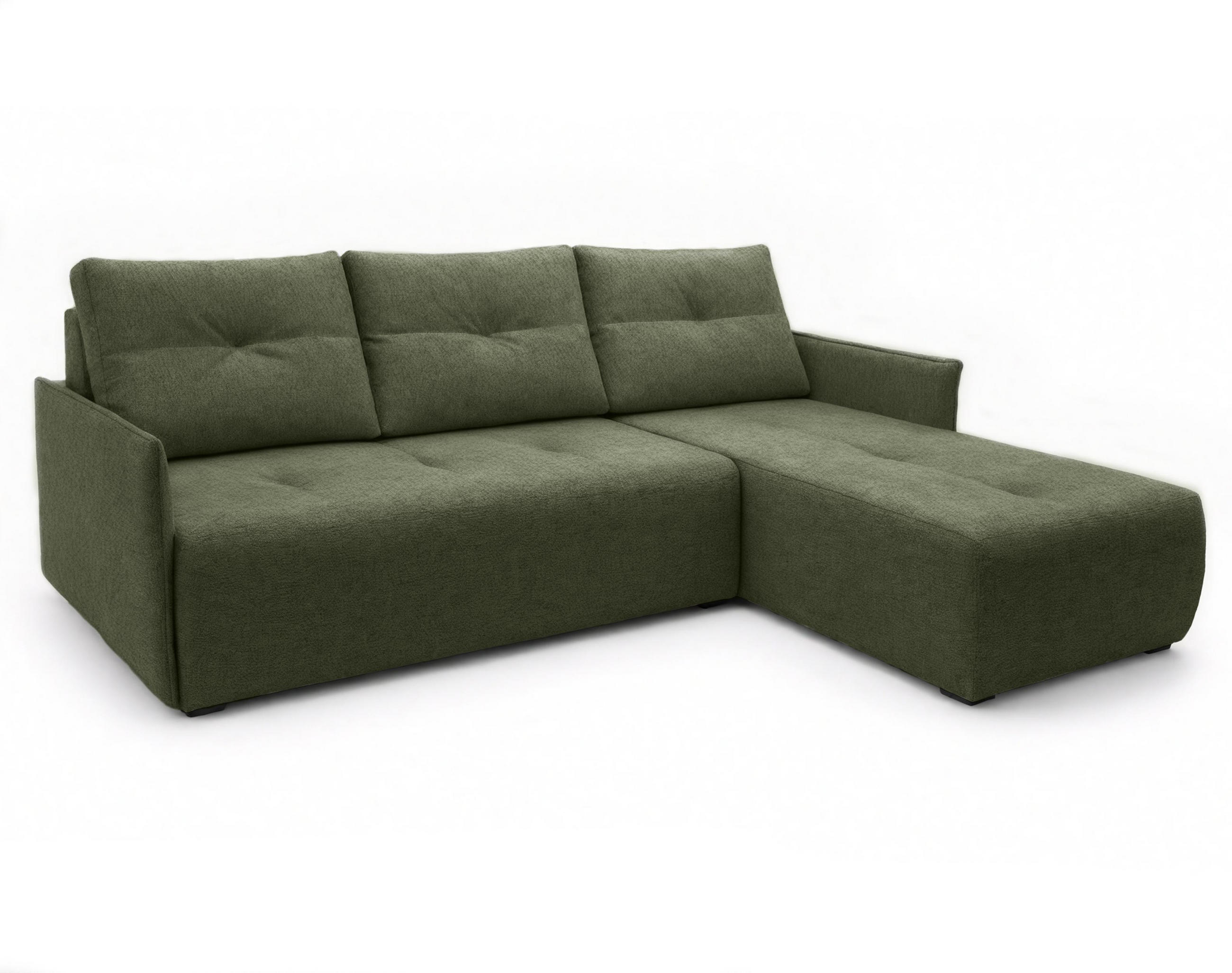 AX Living Ecksofa Grün 212x143 cm