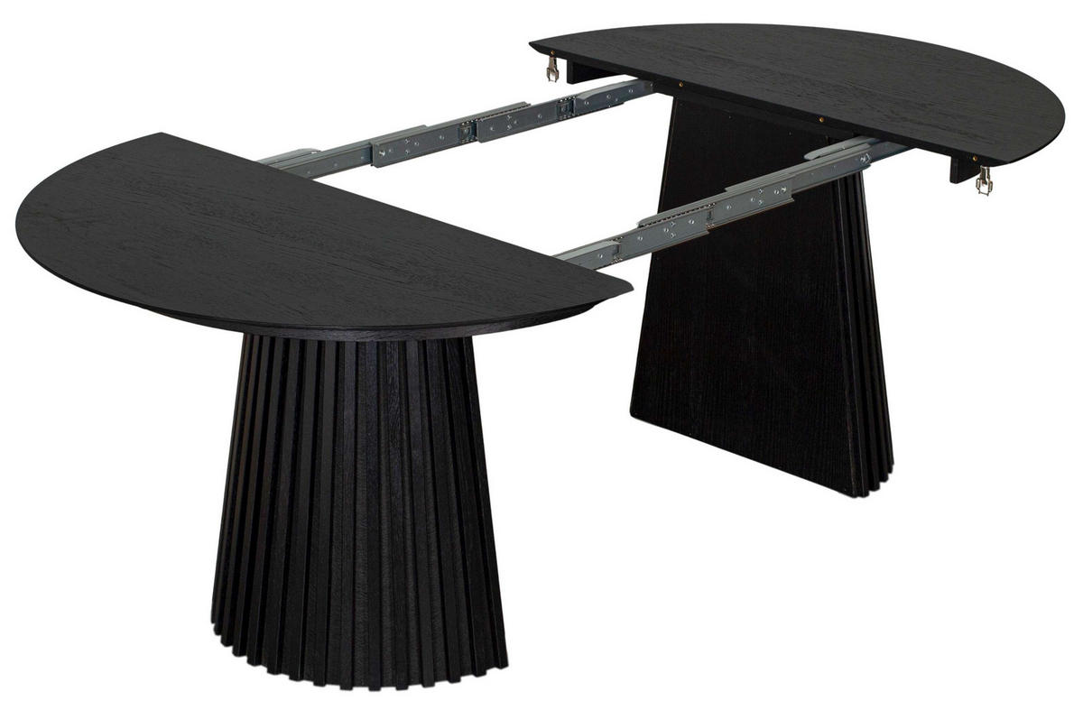 ESSZIMMER-SET San Carlo & Andria ausziehbar - Hellgrau/Schwarz, Holz/Metall (120/76/210cm) - Mr. Deko