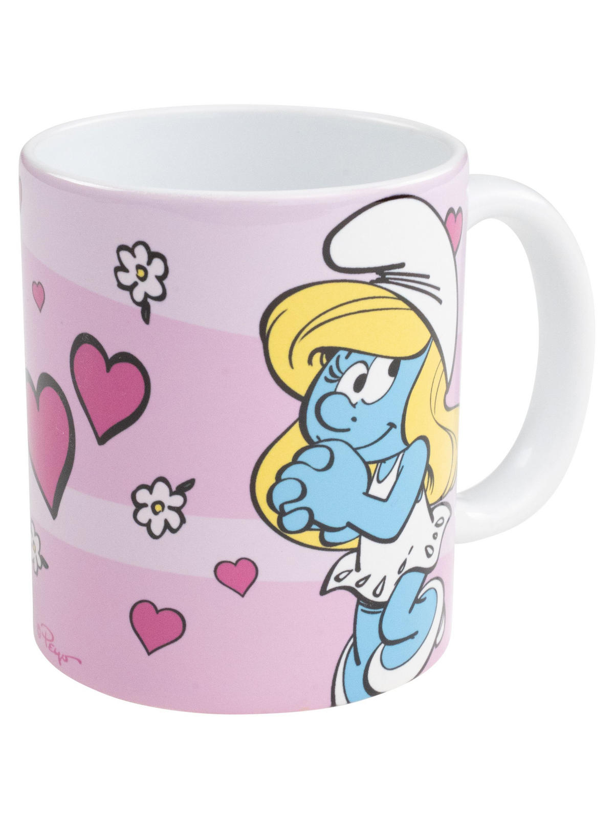 BECHER Die Schlümpfe Schlumpfine Rosa 320 ml - Rosa, Keramik (0.32L) - United Labels