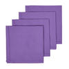 STOFFSERVIETTEN 4er-Set lila 45/45 cm, 100% Baumwolle - Lila, Textil (45/45cm) - Homescapes