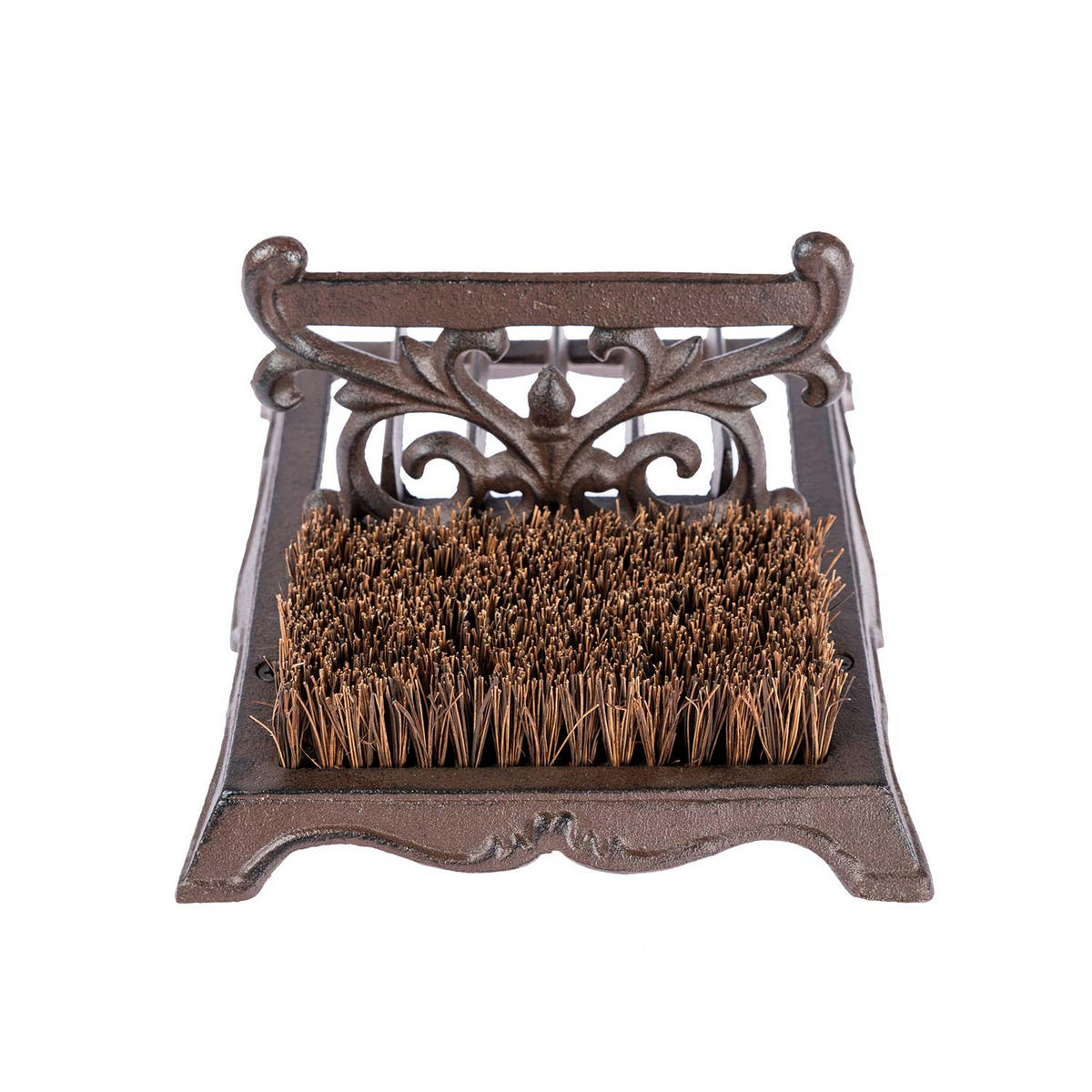 STIEFELKRATZER mit Bürste, Gusseisen - Braun, Metall (22/27cm) - Homescapes