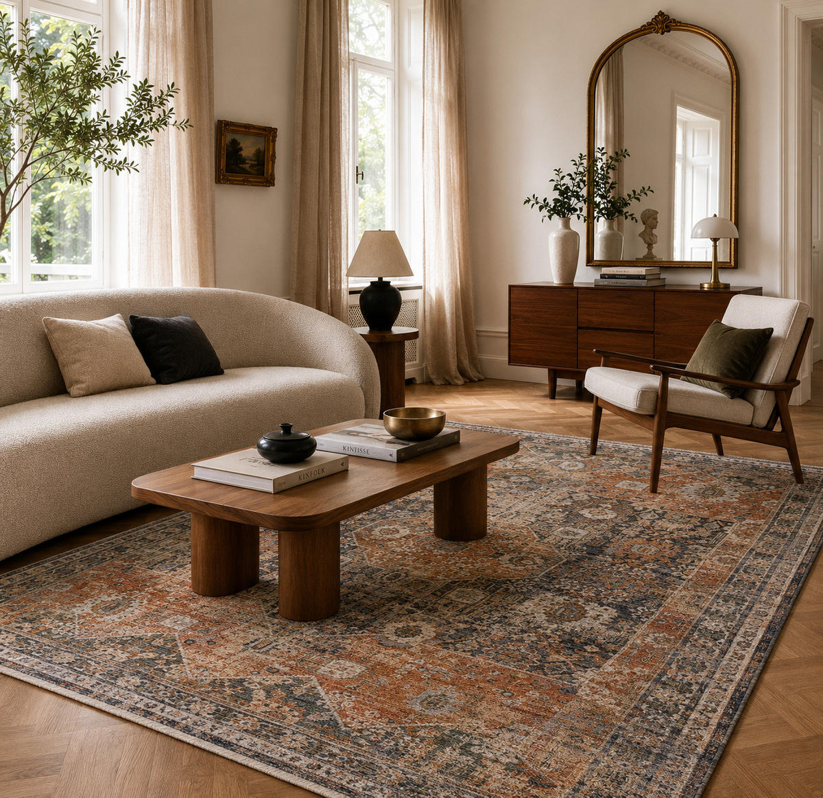 ORIENT VINTAGE TEPPICH NAVIRA - Bronzefarben, Textil (120/175cm) - Pergamon