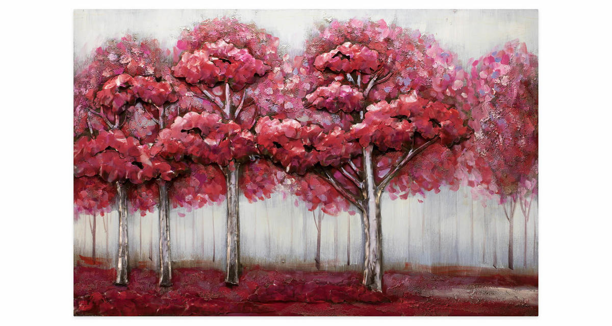 METALLBILD Pink 100/70 cm - Pink, Metall (5.7/70cm) - KUNSTLOFT