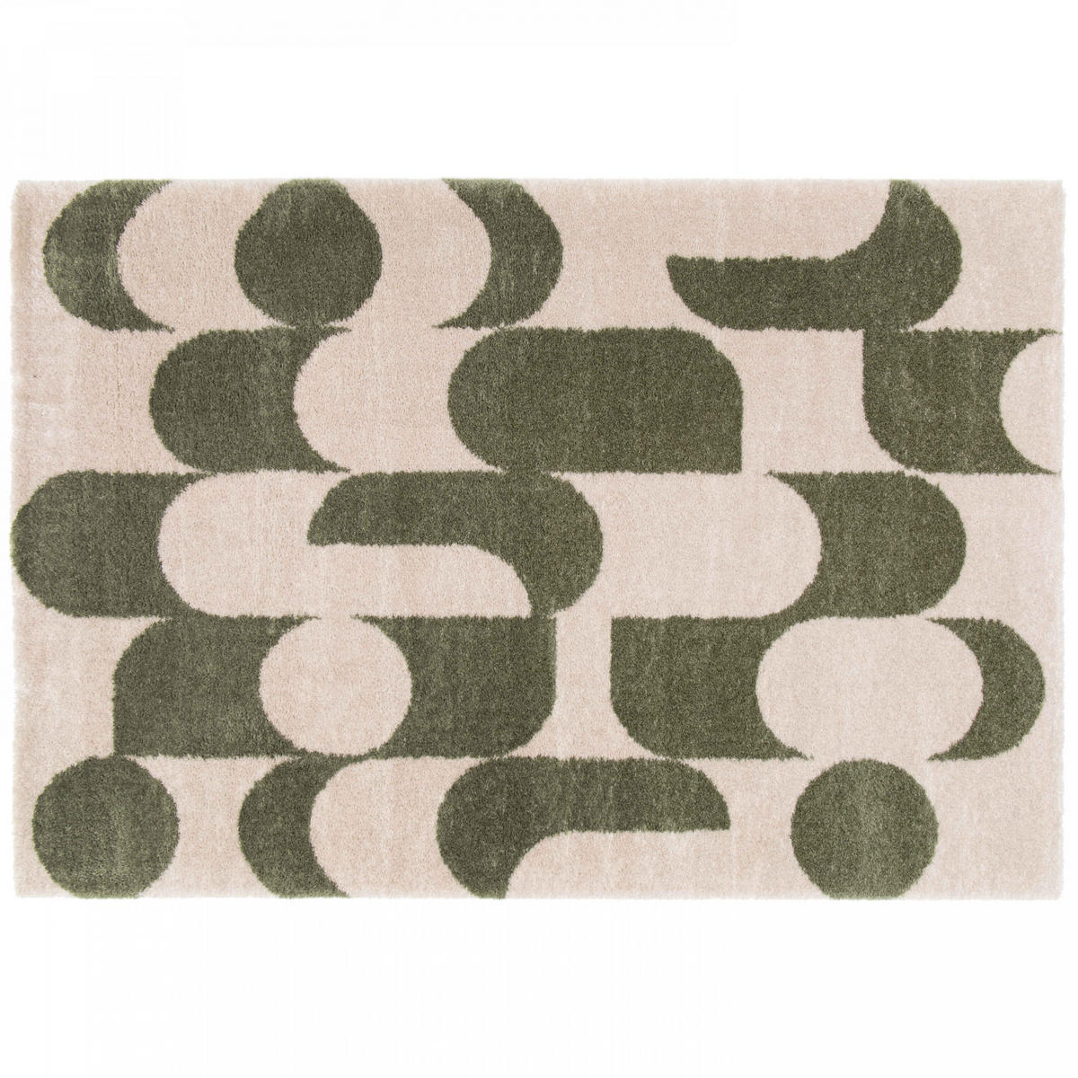 TEPPICH, 120 x 170 cm, Grün - Grün, Textil (170/120cm) - Oviala