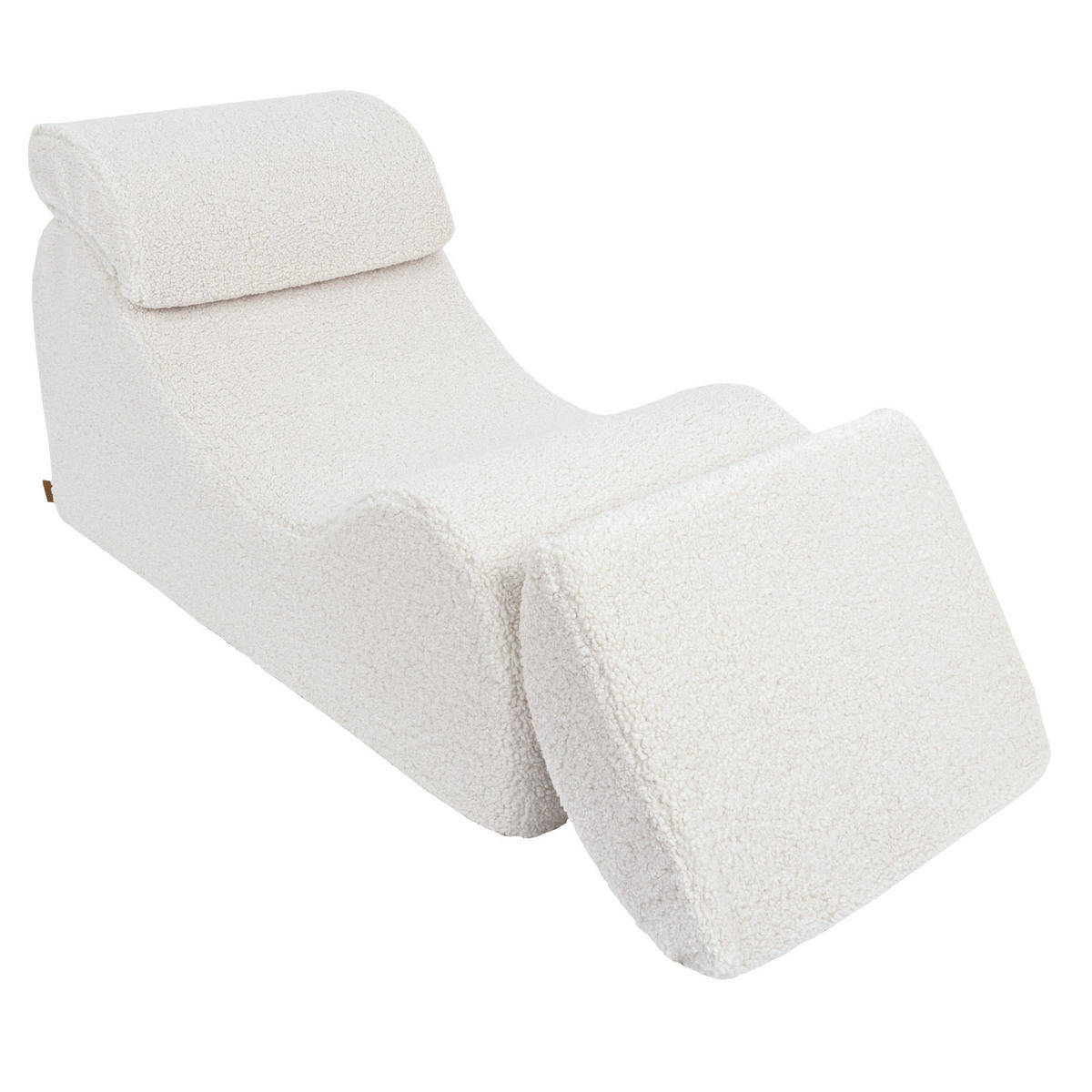 WELLENLIEGE aus Schaumstoff für Kinder, Bearly, Cremig - Creme, Textil (60/55/120cm) - MeowBaby