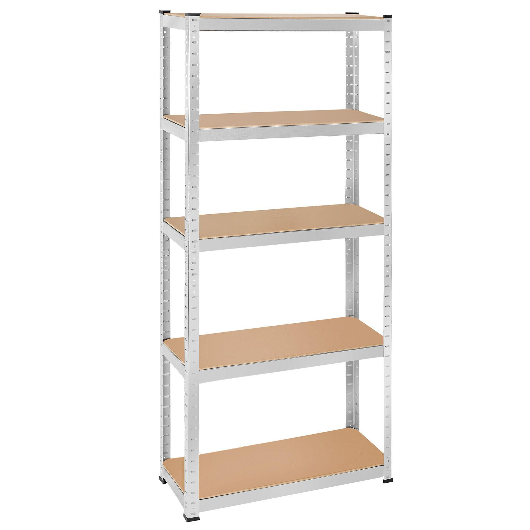 SCHWERLASTREGAL ,schnelle Montage,silber - Silberfarben, Metall (75/180/30cm) - tectake