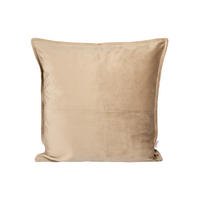 KISSENHÜLLE Samt&Sonders braun-beige 50/50 cm - Beige, Textil (50/50cm) - beties Heimtextil