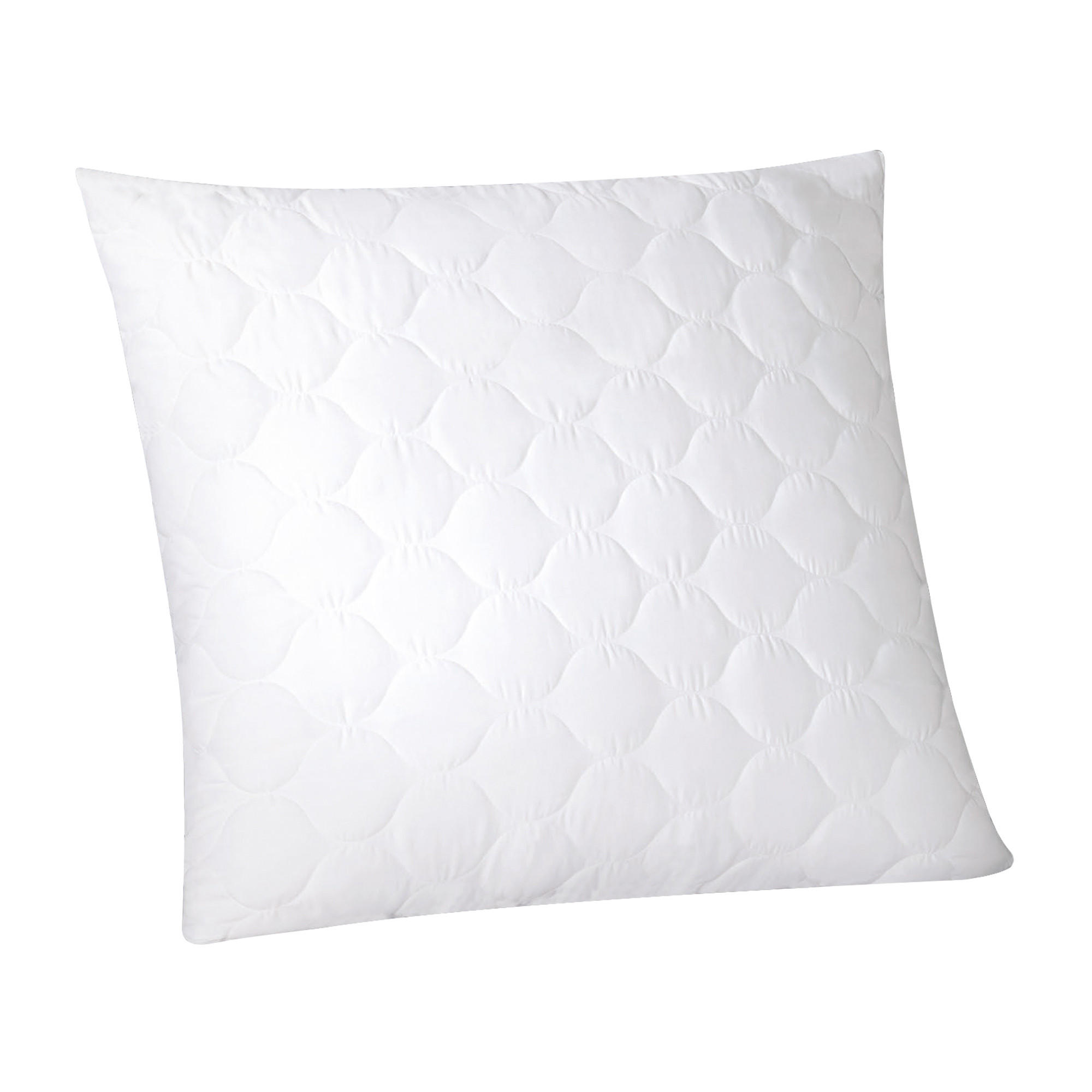 KOPFKISSEN Mikrofaser 80x80 cm - Weiß, Kunststoff/Textil (80/80cm)