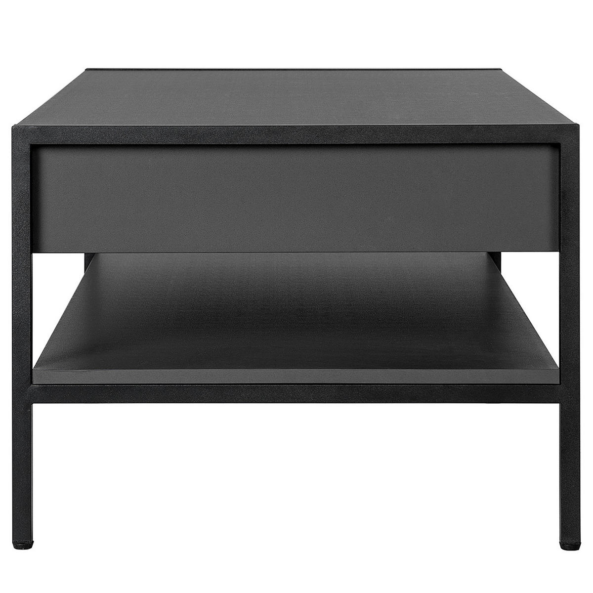 COUCHTISCH - Dunkelgrau, Holzwerkstoff/Metall (59/100/44cm) - home24
