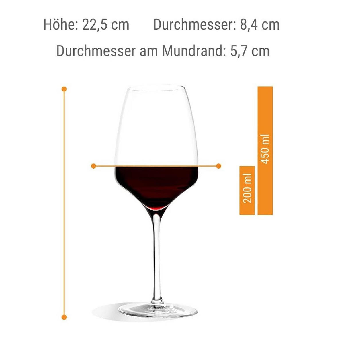 BURGUNDERKELCH Experience 6er Set - Transparent, Glas (0.695L) - Stölzle