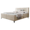 BOXBETT Ono 2 - Beige/Schwarz, Holz/Textil (180/200cm) - MIRJAN24