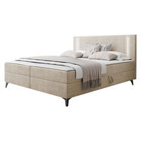 BOXBETT Ono 2 - Beige/Schwarz, Holz/Textil (180/200cm) - MIRJAN24