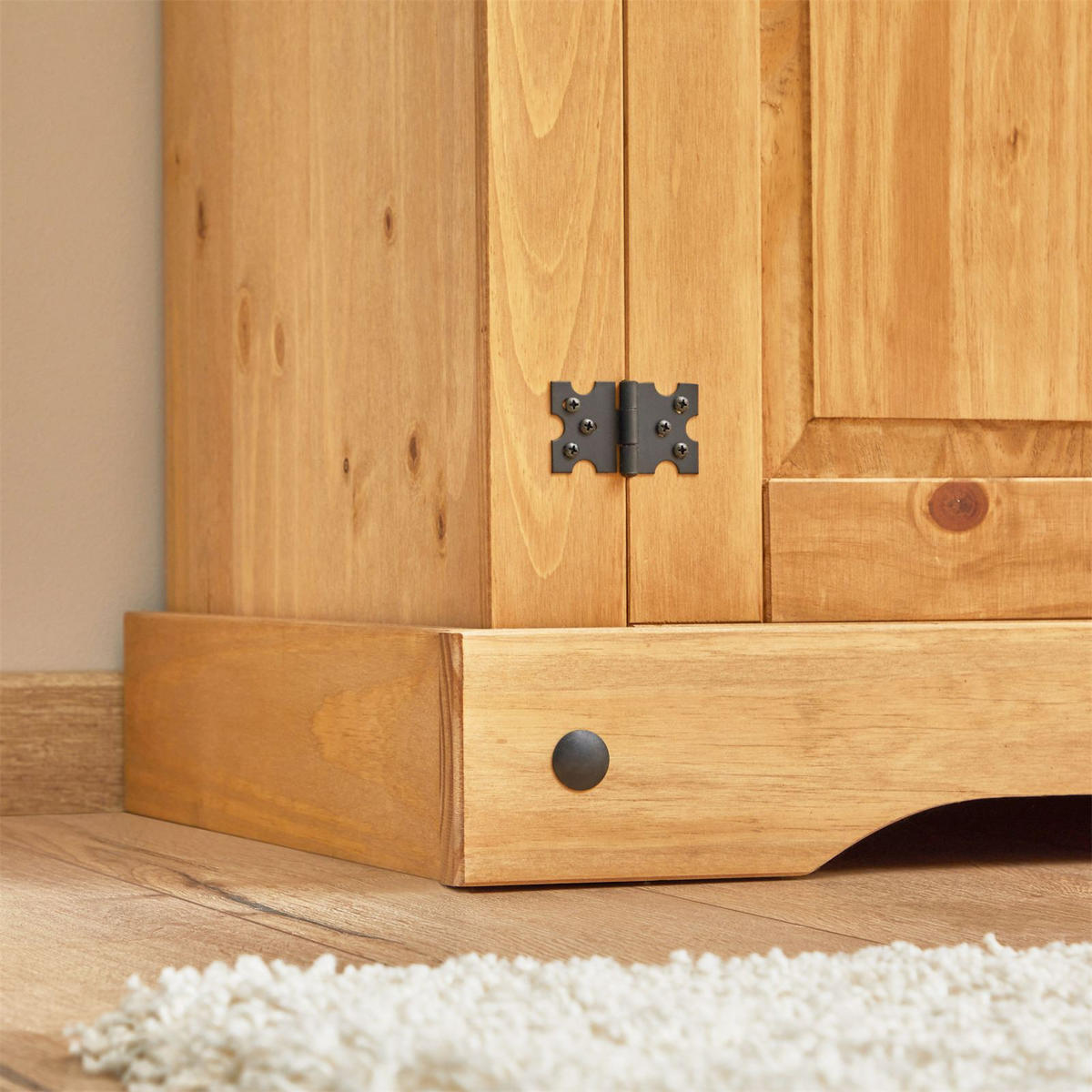 KLEIDERSCHRANK SALSA - Braun, Holz (102/188/56cm) - CARO-Möbel