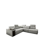 ECKSOFA Mindy IX Mit Schlaffunktion, Verstellbarer Rückenlehne Stoff Verita Hellgrau Rechts - Hellgrau, Holz (300/288cm) - Kaiser Möbel
