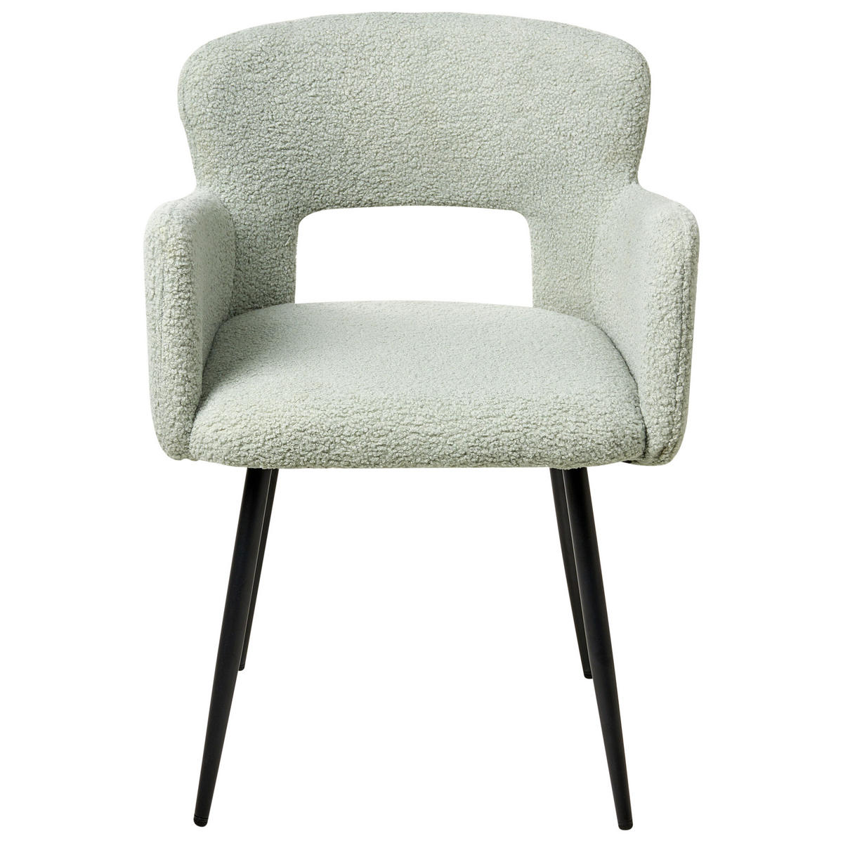 JÍDELNÍ ŽIDLE sada 2 ks Světle zelená Sanilac - černá/světle zelená, textil (54/76/50cm) - Beliani